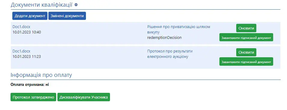 Кваліфікація переможця